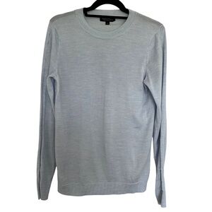 Banana Republic Merino Wool Blue Crewneck Sweater Size Large